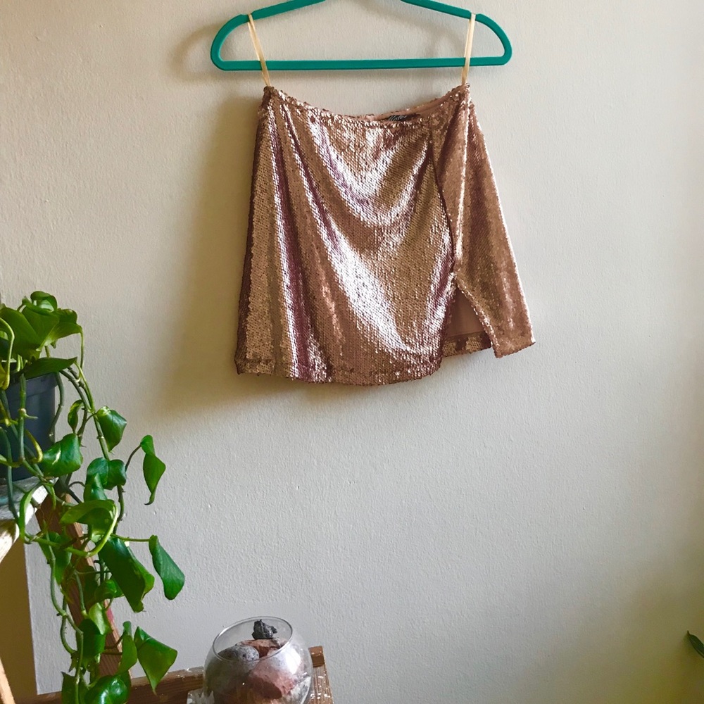 Urban Outfitters (Motel) Sequins Mini Skirt